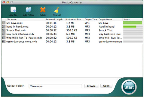 get ready to convert audio files to mp3