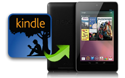 lire amazon kindle books sur google nexus 7 tablette