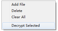 decrypt selected