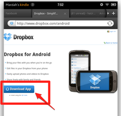 download dropbox to kindle fire
