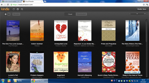 read kindle books on pc with web app