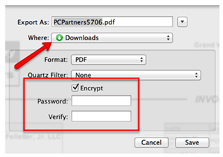 create password for pdf on mac